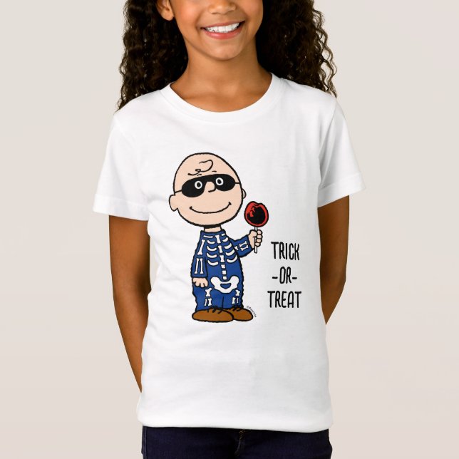Camiseta Cacahuetes | Skeleton Charlie Brown (Anverso)
