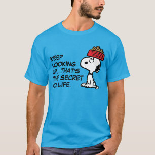 Camiseta Cacahuetes   Snoopy Balanceando Su Plato De Perro