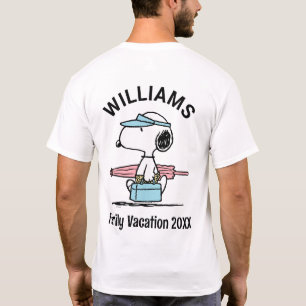 Camiseta Cacahuetes Snoopy Beach Walk Family Vacaciones