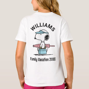 Camiseta Cacahuetes Snoopy Beach Walk Family Vacaciones