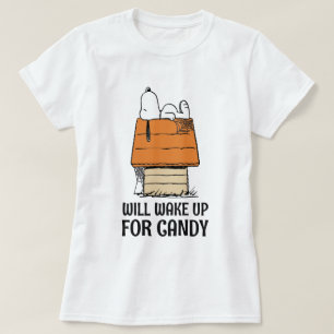 Camiseta Cacahuetes   Snoopy Despertará Por Candy