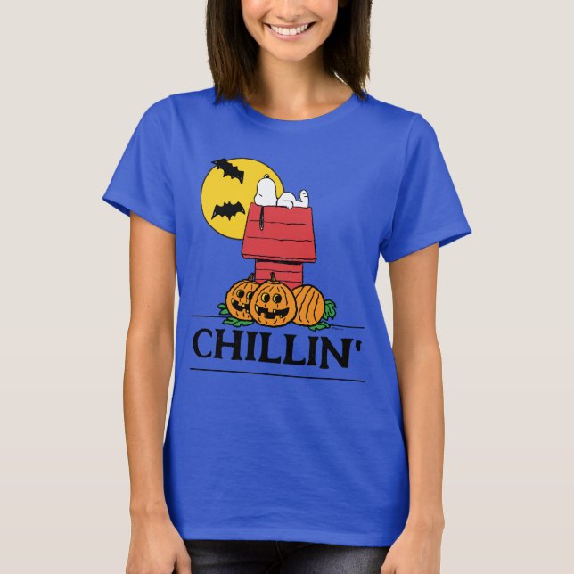 Camiseta Cacahuetes | Snoopy Halloween Doghouse (Anverso)