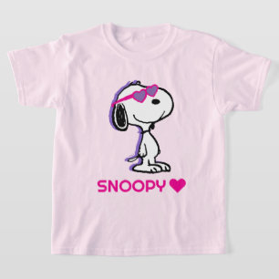 Camiseta Cacahuetes   Snoopy Heart Sungafas