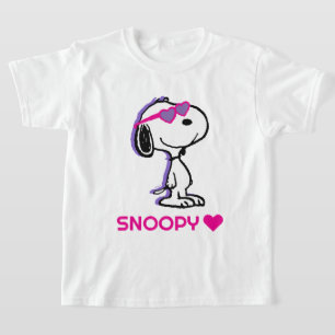 Camiseta Cacahuetes   Snoopy Heart Sungafas