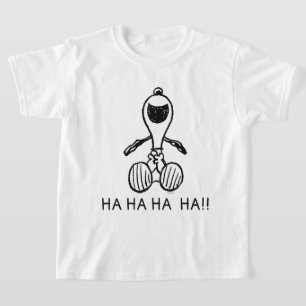 Camiseta Cacahuetes   Snoopy Laughs
