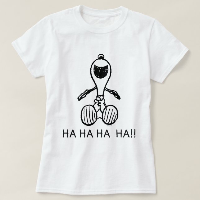 Camiseta Cacahuetes | Snoopy Laughs (Diseño del anverso)