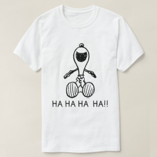 Camiseta Cacahuetes   Snoopy Laughs