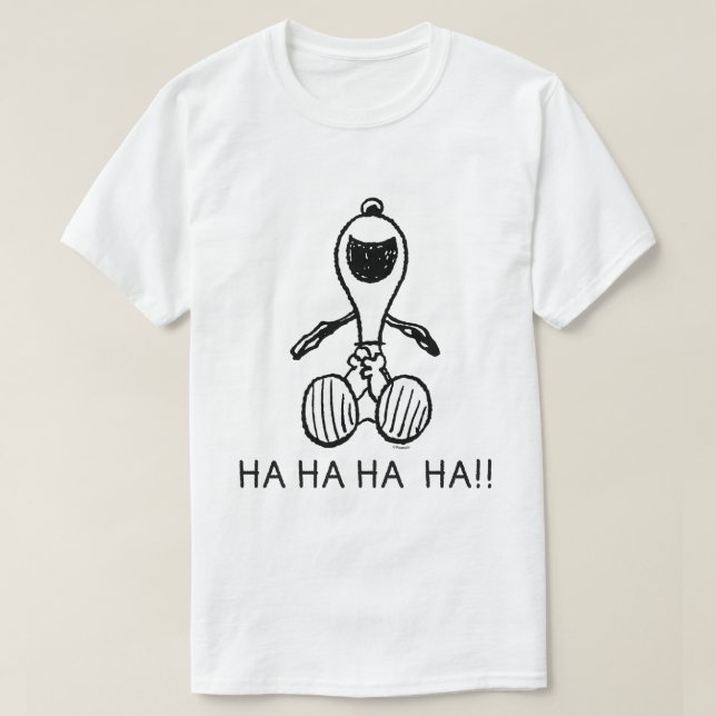 Camiseta Cacahuetes | Snoopy Laughs (Diseño del anverso)