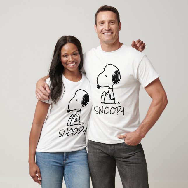 Camiseta Cacahuetes | Snoopy Mirando hacia abajo (Unisexo)