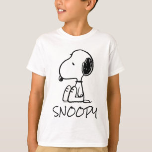 Camiseta Cacahuetes Snoopy Mirando hacia abajo
