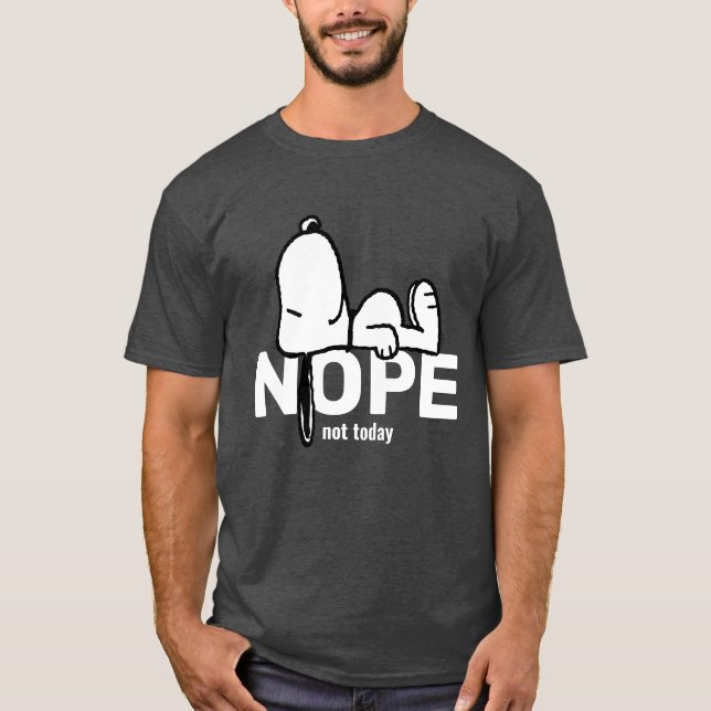Camiseta Cacahuetes | Snoopy Not Today (Anverso)