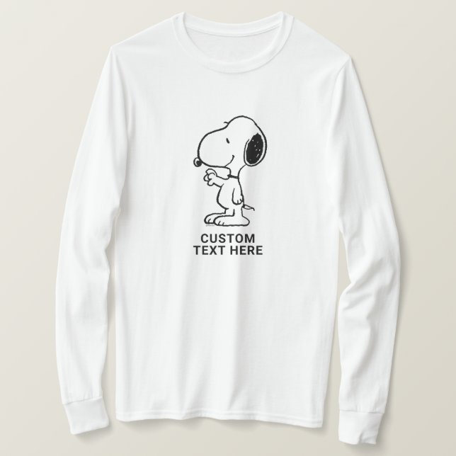 Camiseta Cacahuetes | Snoopy Saluda (Anverso del diseño)