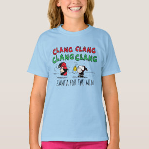 Camiseta Cacahuetes   Snoopy Santa Claus y Lucy