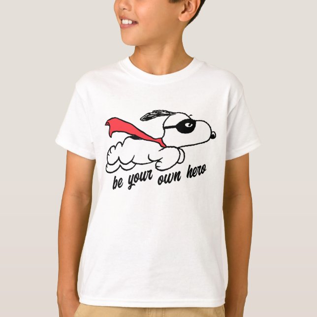 Camiseta Cacahuetes | Snoopy Super Hero (Anverso)