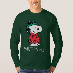 Camiseta Cacahuetes   Snoopy Winter Coat & Gorra