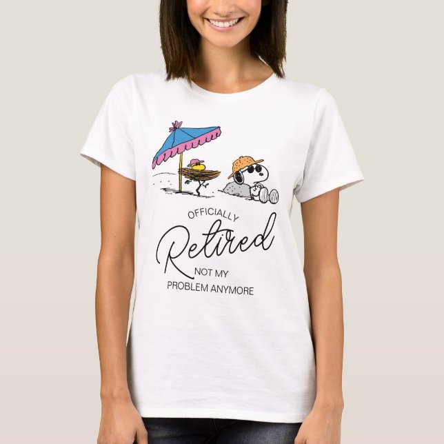 Camiseta Cacahuetes | Snoopy & Woodstock Beach estoy retira (Anverso)