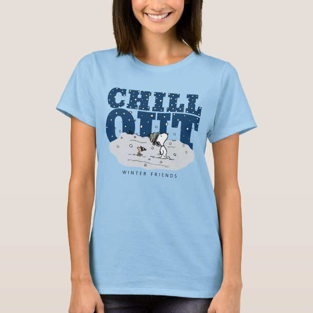 Camiseta Cacahuetes | Snoopy & Woodstock Chill Out (Anverso)