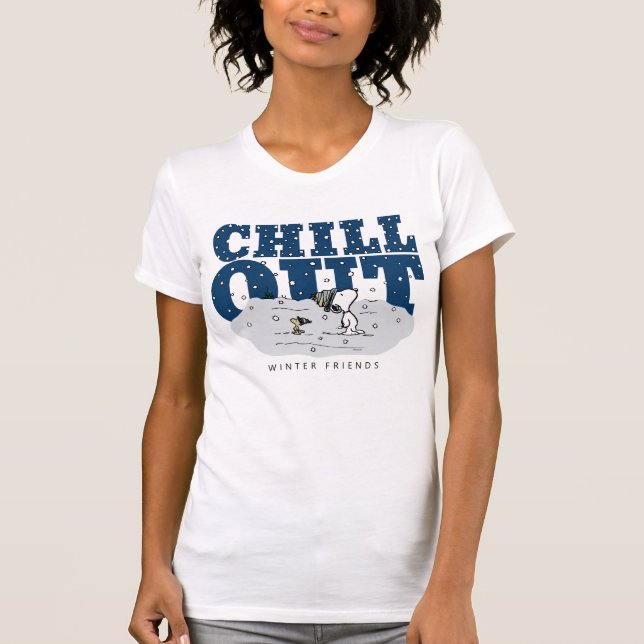 Camiseta Cacahuetes | Snoopy & Woodstock Chill Out (Anverso)