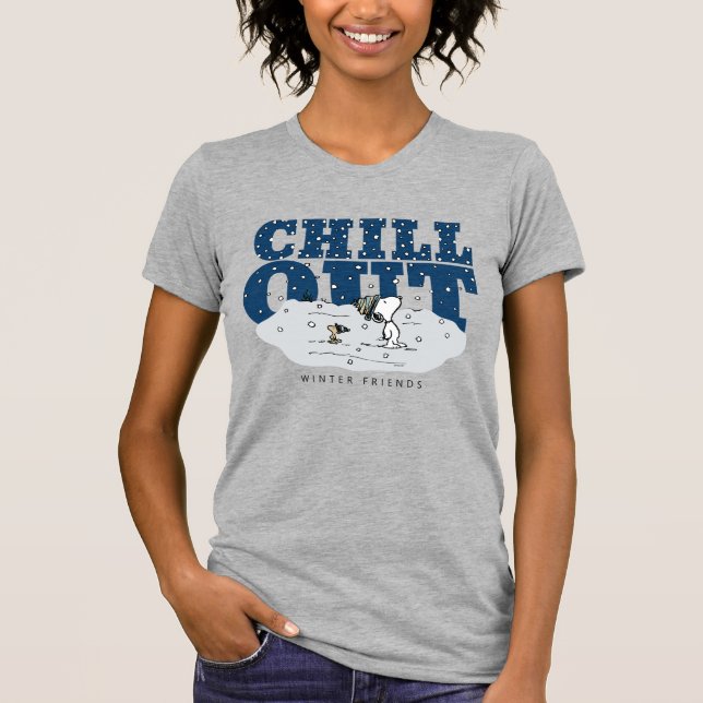 Camiseta Cacahuetes | Snoopy & Woodstock Chill Out (Anverso)