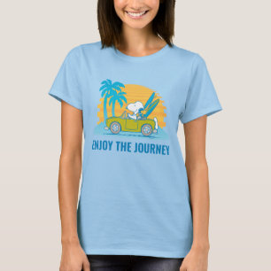Camiseta Cacahuetes   Snoopy & Woodstock Disfruta del viaje