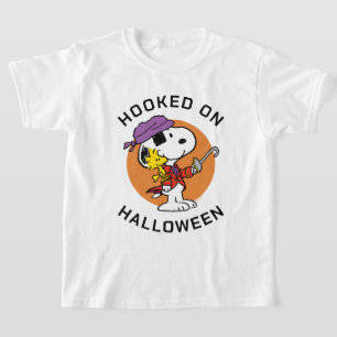 Camiseta Cacahuetes   Snoopy & Woodstock enganchado en Hall