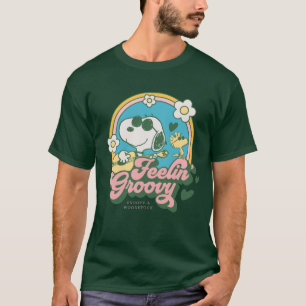 Camiseta Cacahuetes   Snoopy & Woodstock Feelin' Groovy