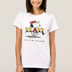 Camiseta Cacahuetes   Snoopy, Woodstock & Friends Golf