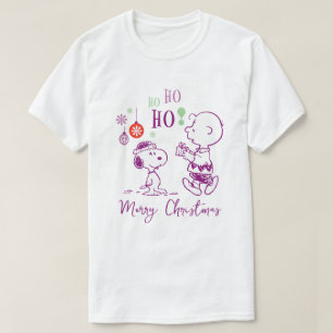 Camiseta Cacahuetes Snoopy y Charlie Brown Ho Ho Ho Ho