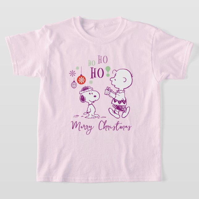Camiseta Cacahuetes | Snoopy y Charlie Brown Ho Ho Ho Ho (Distribución)