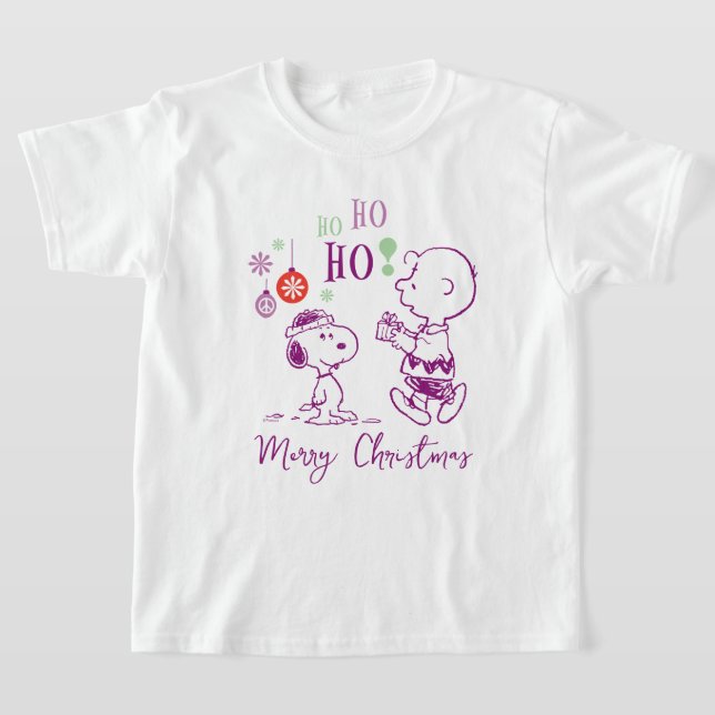 Camiseta Cacahuetes | Snoopy y Charlie Brown Ho Ho Ho Ho (Distribución)
