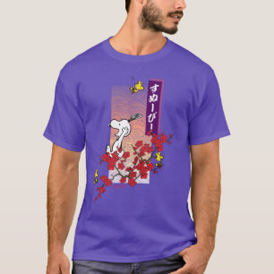 Camiseta Cacahuetes   Sucursal Snoopy & Woodstock Cherry Bl
