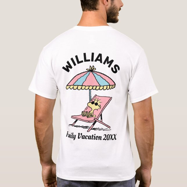 Camiseta Cacahuetes | Vacaciones familiares de Woodstock Be (Reverso)