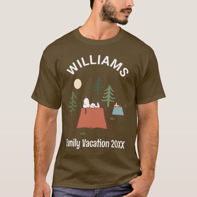 Camiseta Cacahuetes | Vacaciones familiares en camping (Anverso)