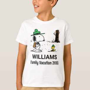 Camiseta Cacahuetes   Vacaciones Snoopy & Woodstock Family