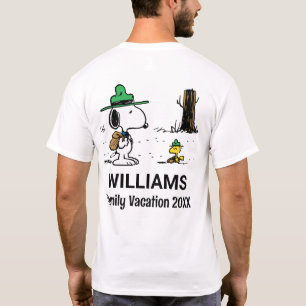Camiseta Cacahuetes   Vacaciones Snoopy & Woodstock Family