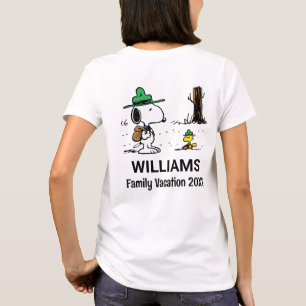 Camiseta Cacahuetes Vacaciones Snoopy & Woodstock Family