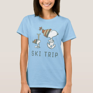 Camiseta Cacahuetes   Viaje en esquí Snoopy & Woodstock 2