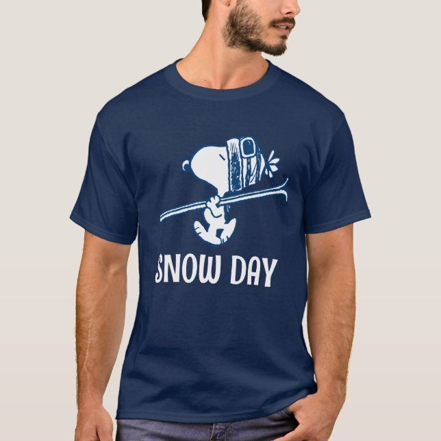 Camiseta Cacahuetes | Viaje en Ski Snoopy (Anverso)
