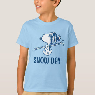 Camiseta Cacahuetes   Viaje en Ski Snoopy