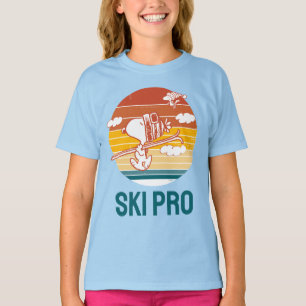 Camiseta Cacahuetes   Viaje para esquiar Snoopy & Woodstock