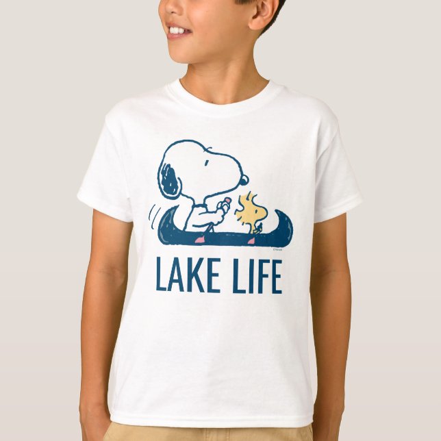 Camiseta Cacahuetes | Vida útil del lago Snoopy y Woodstock (Anverso)