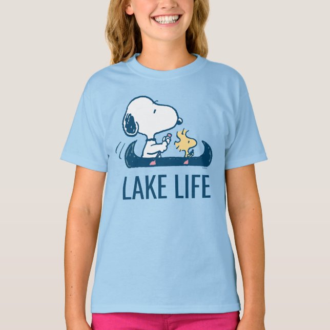 Camiseta Cacahuetes | Vida útil del lago Snoopy y Woodstock (Anverso)