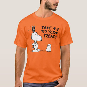 Camiseta Cacahuetes   Woodstock Scares Snoopy