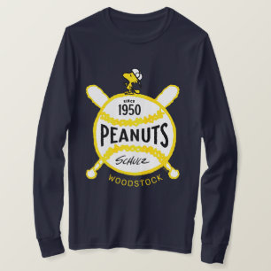 Camiseta Cacahuetes WoodstockPeanuts Baseball Desde 1950