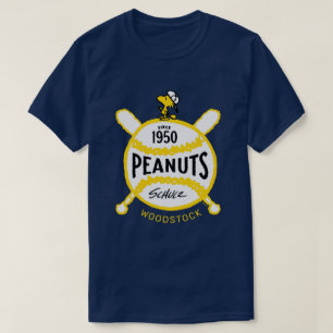 Camiseta Cacahuetes   WoodstockPeanuts Baseball Desde 1950