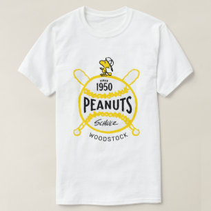 Camiseta Cacahuetes   WoodstockPeanuts Baseball Desde 1950