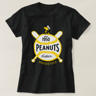 Camiseta Cacahuetes   WoodstockPeanuts Baseball Desde 1950