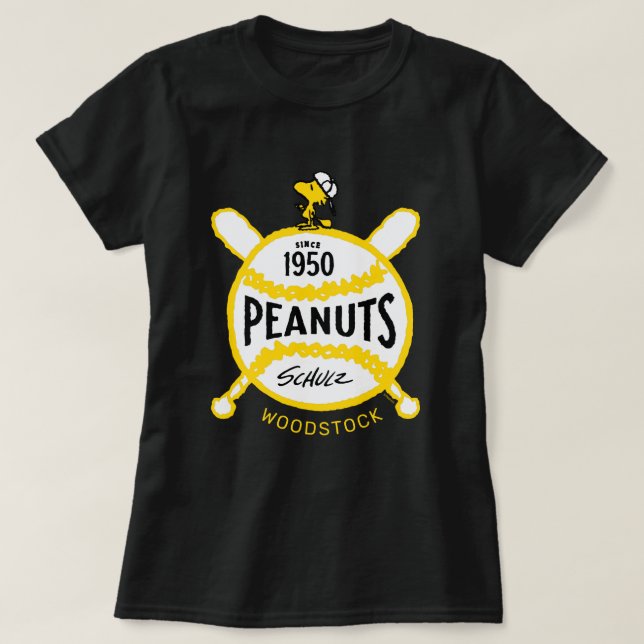 Camiseta Cacahuetes | WoodstockPeanuts Baseball Desde 1950 (Diseño del anverso)