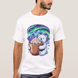 Camiseta Cacao Caliente Oso Polar Invierno