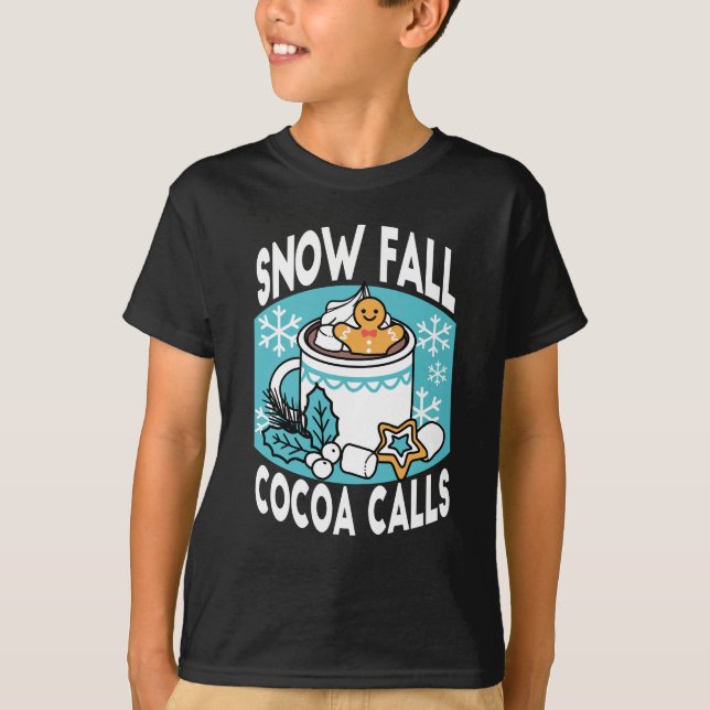Camiseta Cacao caliente y encanto invernal - Llamadas de ca (Anverso)